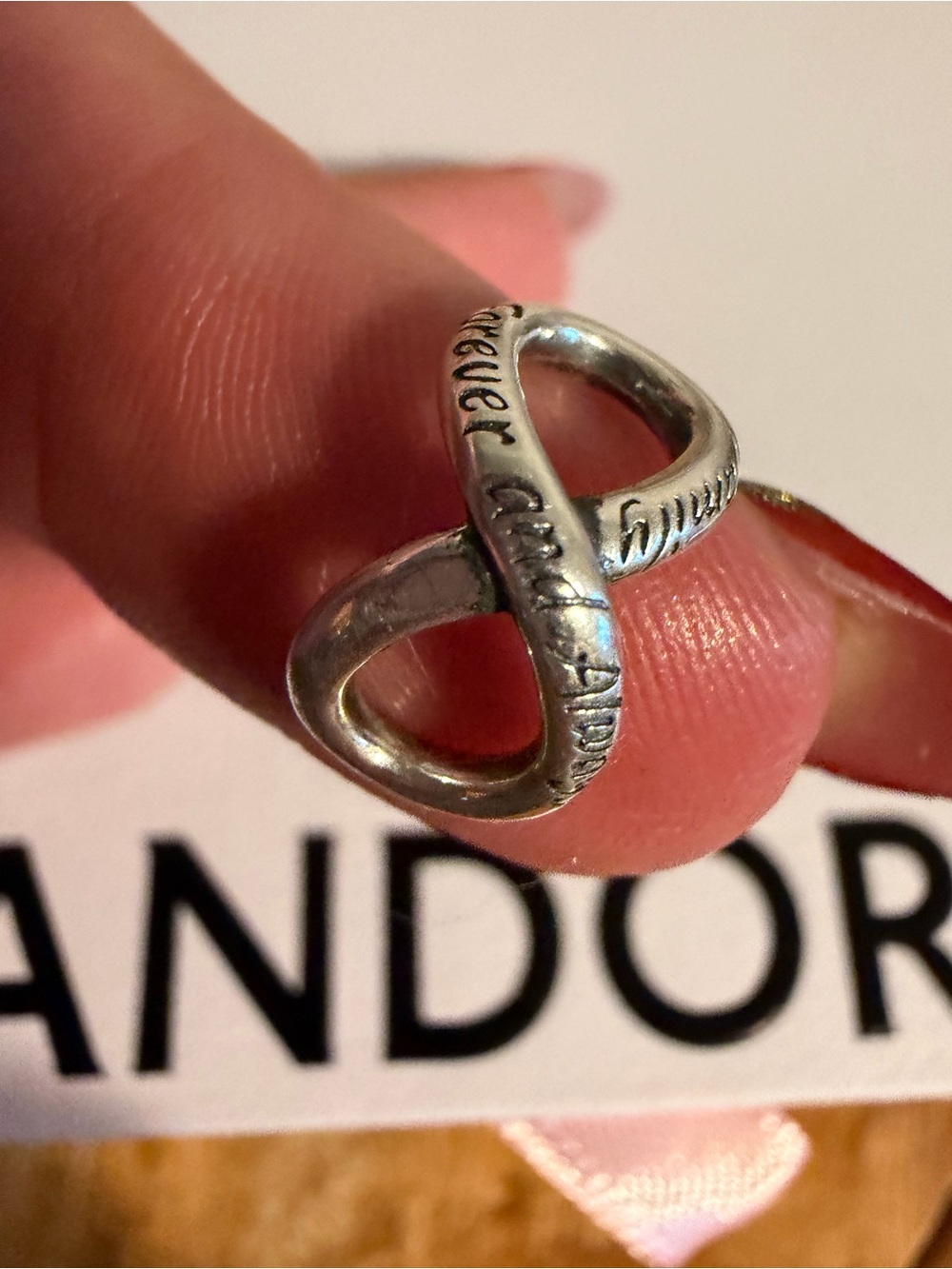 Pandora Silver Infinity Bracelet Charm - Silver